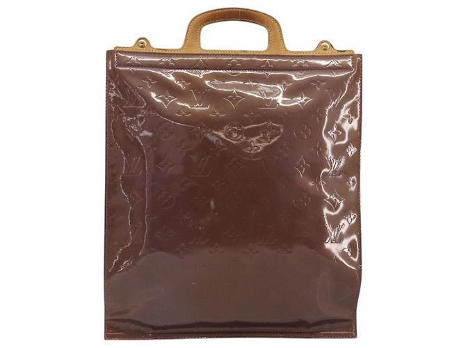 LOUIS VUITTON Monogram Vernis Stanton Hand Bag Viole M91079 LV Auth 194397 Purple - view 13
