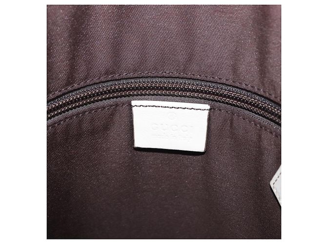 Bolso de hombro GUCCI GG Canvas Beige Silver 145857 Auth 195721 Plata - vista 18