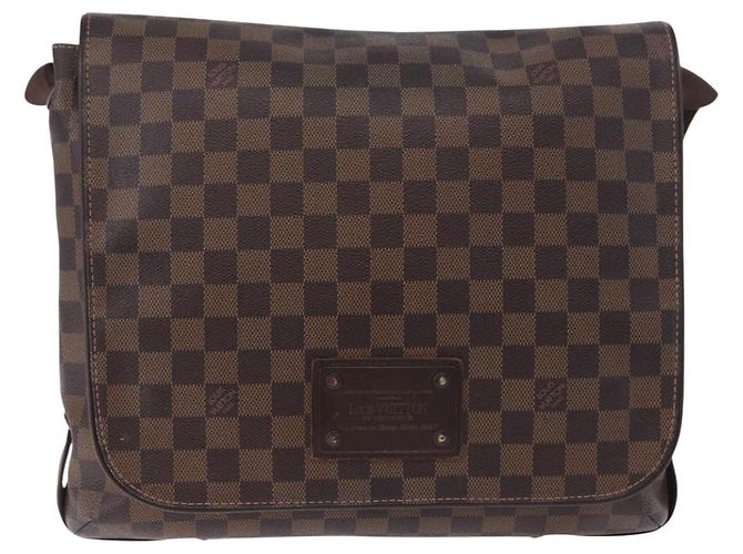 Borsa a tracolla LOUIS VUITTON Damier Ebene Brooklyn MM N51211 LV Auth ka5587 - vista 13