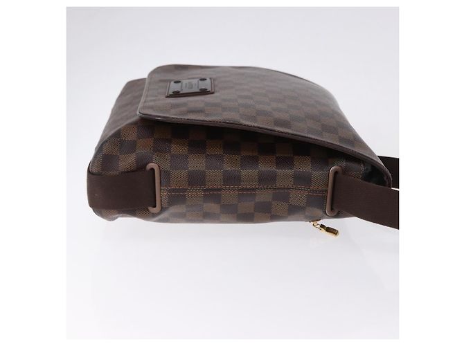 Borsa a tracolla LOUIS VUITTON Damier Ebene Brooklyn MM N51211 LV Auth ka5587 - vista 3