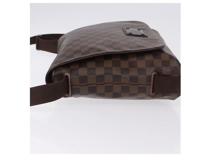Borsa a tracolla LOUIS VUITTON Damier Ebene Brooklyn MM N51211 LV Auth ka5587 - vista 4