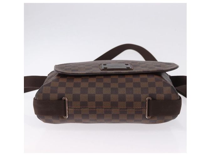 Borsa a tracolla LOUIS VUITTON Damier Ebene Brooklyn MM N51211 LV Auth ka5587 - vista 5