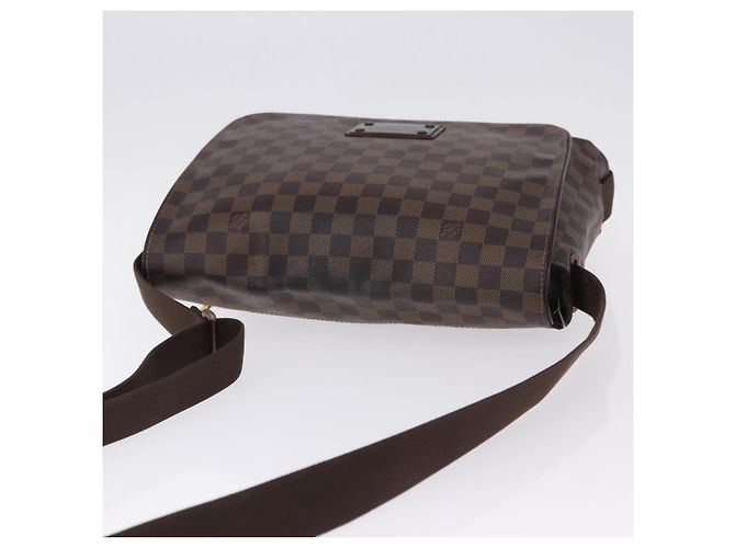 Borsa a tracolla LOUIS VUITTON Damier Ebene Brooklyn MM N51211 LV Auth ka5587 - vista 6
