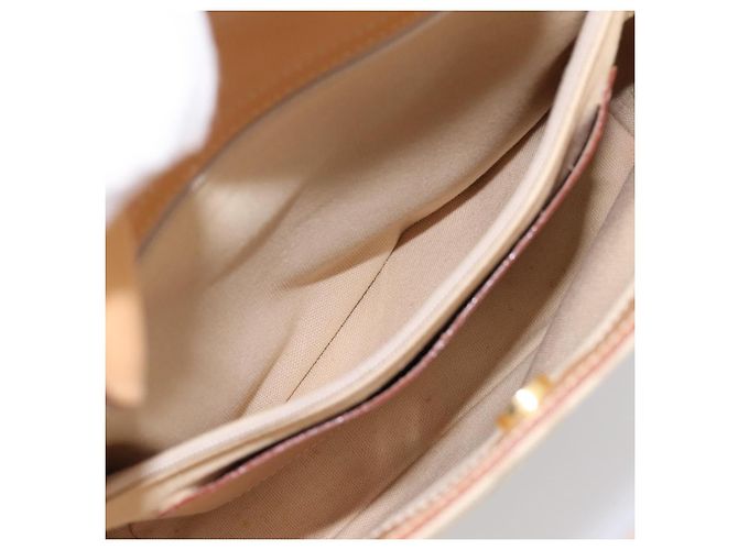 Borsa a mano BURBERRY Canvas Beige Gold Tone Auth BA14997A - vista 12