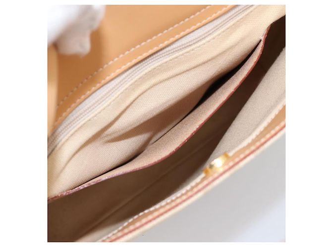 Borsa a mano BURBERRY Canvas Beige Gold Tone Auth BA14997A - vista 19
