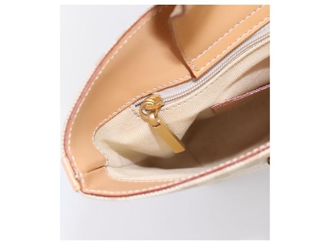 Borsa a mano BURBERRY Canvas Beige Gold Tone Auth BA14997A - vista 20