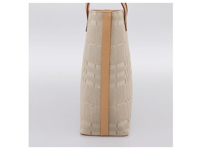 Borsa a mano BURBERRY Canvas Beige Gold Tone Auth BA14997A - vista 3