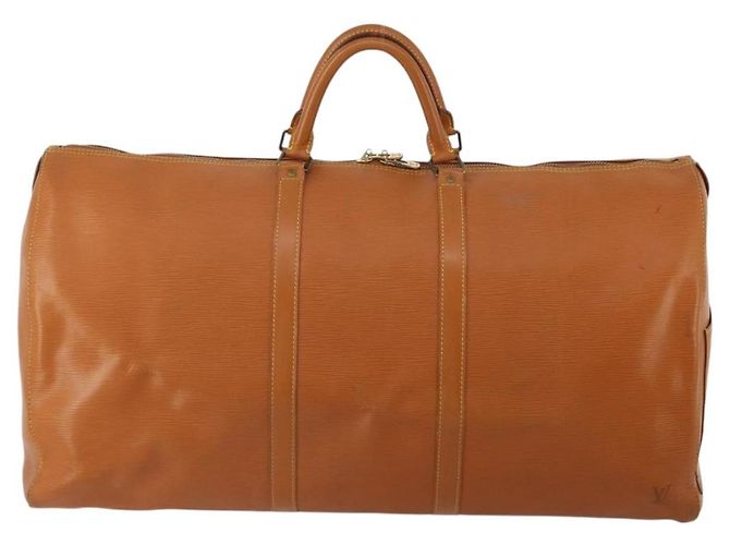 LOUIS VUITTON Epi Keepall 50 Boston Bag Brown M42968 LV Auth 191865A Marrone - vista 13