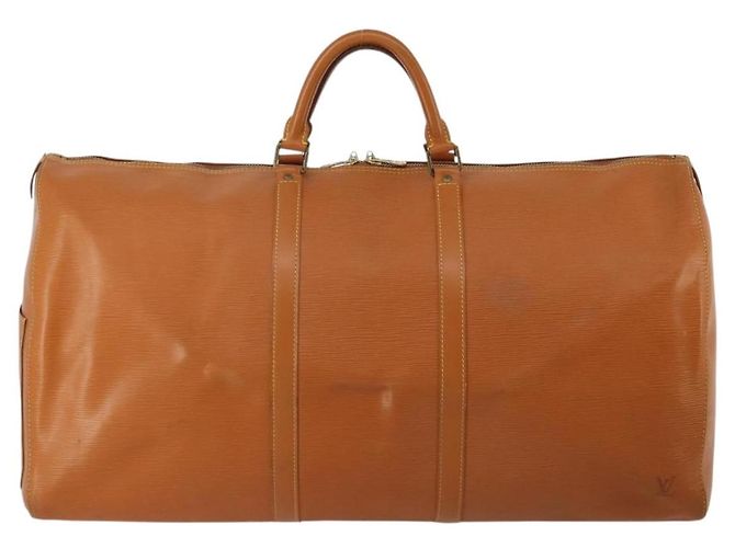LOUIS VUITTON Epi Keepall 50 Boston Bag Brown M42968 LV Auth 191865A Marrone - vista 2