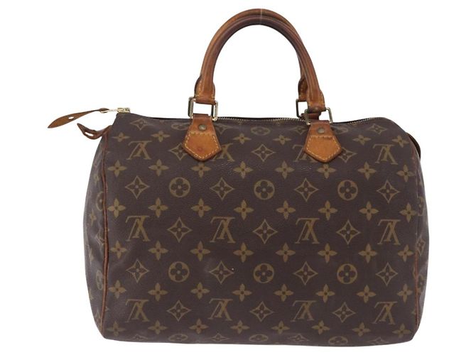 Borsa a mano LOUIS VUITTON Monogram Speedy 30 M41526 LV Auth 195690 Monogramma - vista 2