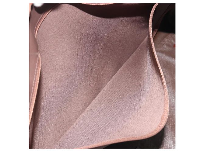 Borsa Boston Burberrys Nova Check Canvas Beige Tono Oro Auth 192716 - vista 12