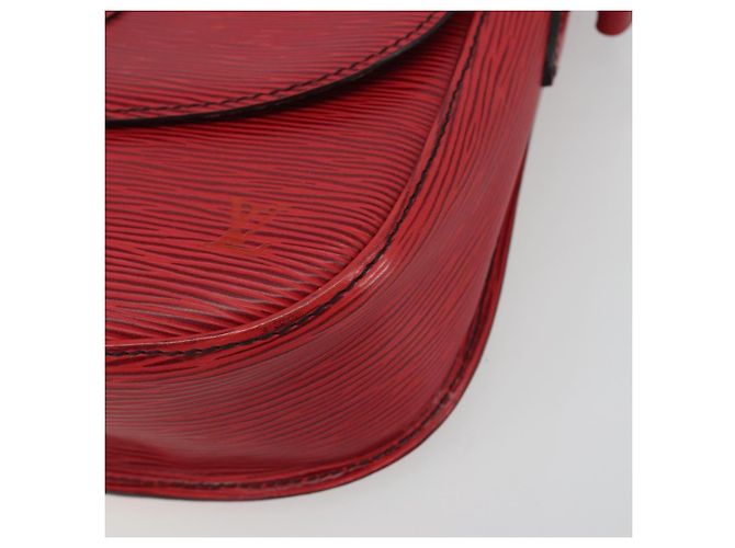 Borsa a tracolla LOUIS VUITTON Epi Saint Cloud GM Rossa M52197 LV Auth 195429 Rosso - vista 14