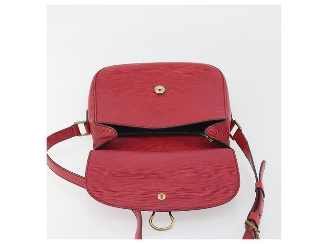 Borsa a tracolla LOUIS VUITTON Epi Saint Cloud GM Rossa M52197 LV Auth 195429 Rosso - vista 19