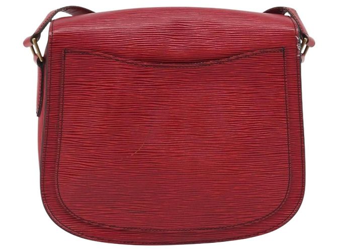 Borsa a tracolla LOUIS VUITTON Epi Saint Cloud GM Rossa M52197 LV Auth 195429 Rosso - vista 2