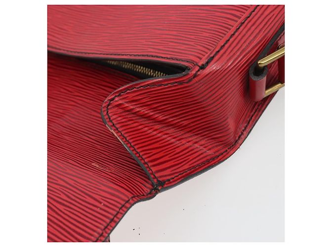 Borsa a tracolla LOUIS VUITTON Epi Saint Cloud GM Rossa M52197 LV Auth 195429 Rosso - vista 20