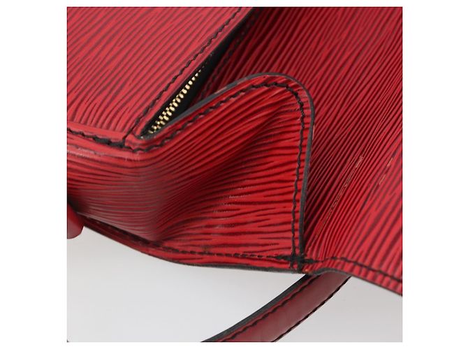 Borsa a tracolla LOUIS VUITTON Epi Saint Cloud GM Rossa M52197 LV Auth 195429 Rosso - vista 21