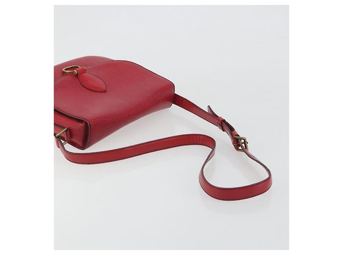 Borsa a tracolla LOUIS VUITTON Epi Saint Cloud GM Rossa M52197 LV Auth 195429 Rosso - vista 7