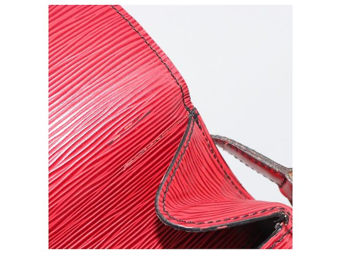 Borsa a tracolla LOUIS VUITTON Epi Saint Cloud GM Rossa M52197 LV Auth 195429 Rosso - vista 9