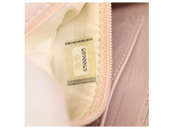 Borsa a mano CHANEL Matelasse in pelle bianca CC Auth 196360M Bianco - vista 11