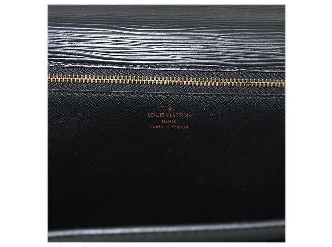 Borsa a mano LOUIS VUITTON Epi Monceau 28 Nero M52122 LV Auth BA14189 - vista 18