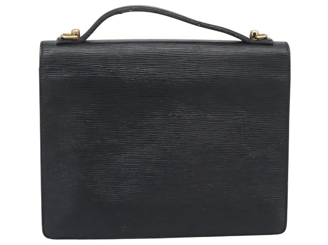 Borsa a mano LOUIS VUITTON Epi Monceau 28 Nero M52122 LV Auth BA14189 - vista 2