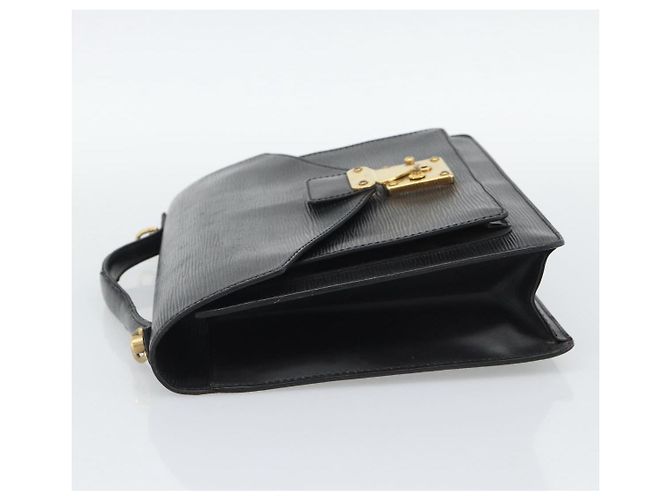 Borsa a mano LOUIS VUITTON Epi Monceau 28 Nero M52122 LV Auth BA14189 - vista 3