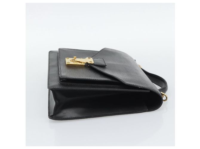 Borsa a mano LOUIS VUITTON Epi Monceau 28 Nero M52122 LV Auth BA14189 - vista 4