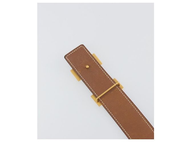 Hermès Cintura HERMES Constance H in pelle 31.9"" Nero Oro Auth 194379 D'oro - vista 7