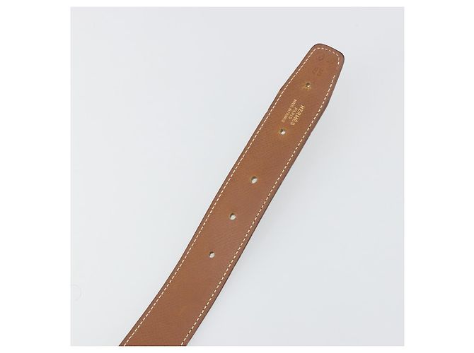 Hermès Cintura HERMES Constance H in pelle 31.9"" Nero Oro Auth 194379 D'oro - vista 9
