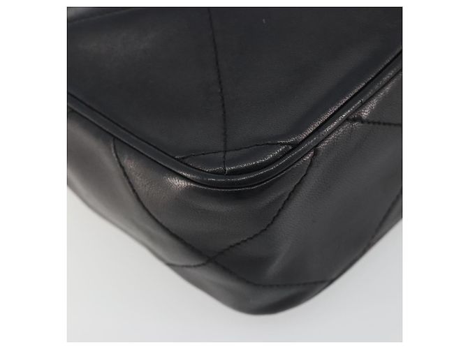 Borsa a spalla CHANEL Matelasse con catena in pelle d'agnello oro nero CC Auth 195961V D'oro - vista 15