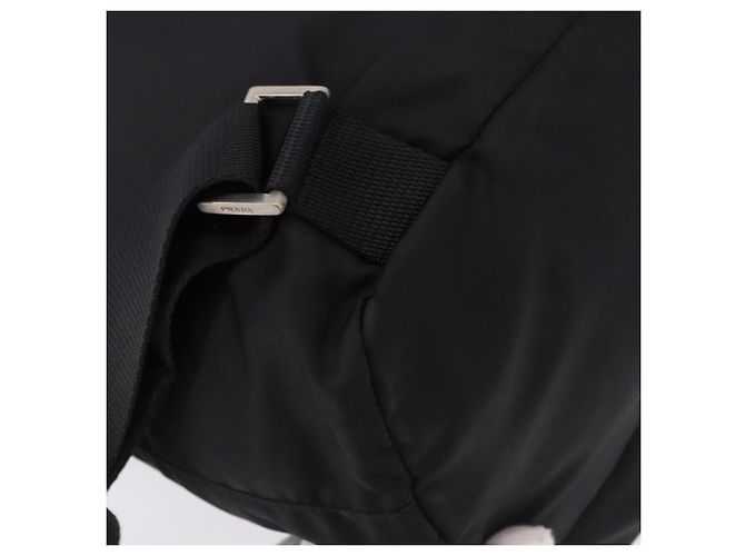 Zaino PRADA Nylon Black Silver Auth 194403 Nero Argento - vista 17