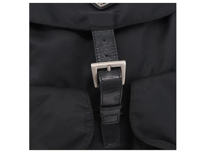 Zaino PRADA Nylon Black Silver Auth 194403 Nero Argento - vista 20