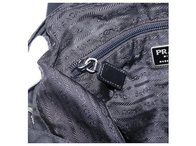Zaino PRADA Nylon Black Silver Auth 194403 Nero Argento - vista 25
