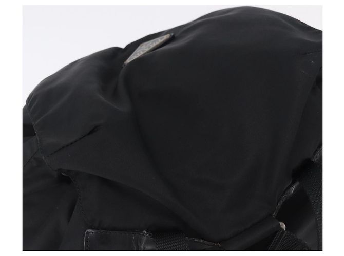 Zaino PRADA Nylon Black Silver Auth 194403 Nero Argento - vista 6