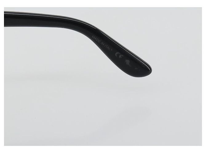Occhiali da sole SAINT LAURENT Plastica Nero Argento Auth 196140A - vista 9