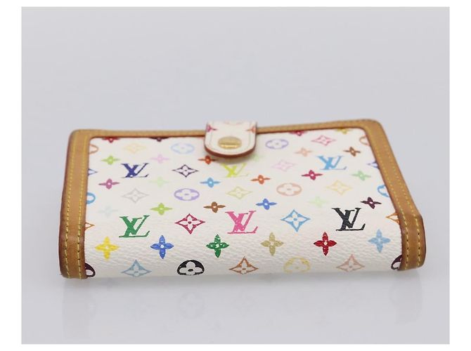 LOUIS VUITTON Multicolor Porte Monnaie Viennois Wallet M92987 LV Auth 196454A Bianco - vista 6