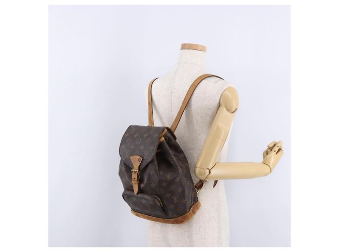 Zaino LOUIS VUITTON Monogram Montsouris MM M51136 LV Auth 195265 Monogramma - vista 26