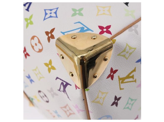 LOUIS VUITTON Monogram Multicolor Keepall 45 Tasche White M92641 LV Auth 195255SM Weiß - Ansicht 17