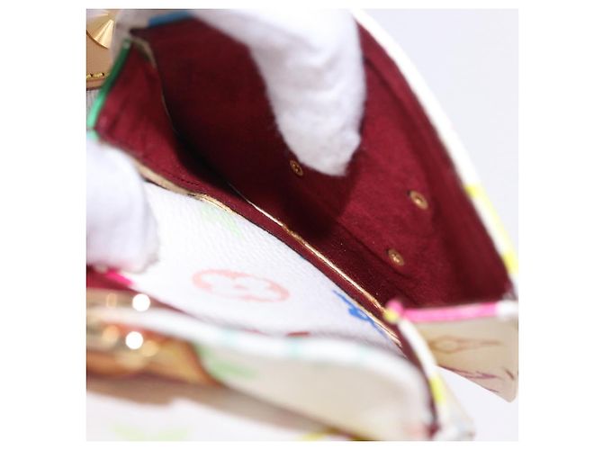 LOUIS VUITTON Monogram Multicolor Keepall 45 Tasche White M92641 LV Auth 195255SM Weiß - Ansicht 23
