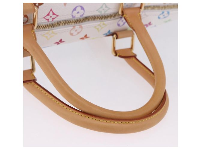 LOUIS VUITTON Monogram Multicolor Keepall 45 Tasche White M92641 LV Auth 195255SM Weiß - Ansicht 7
