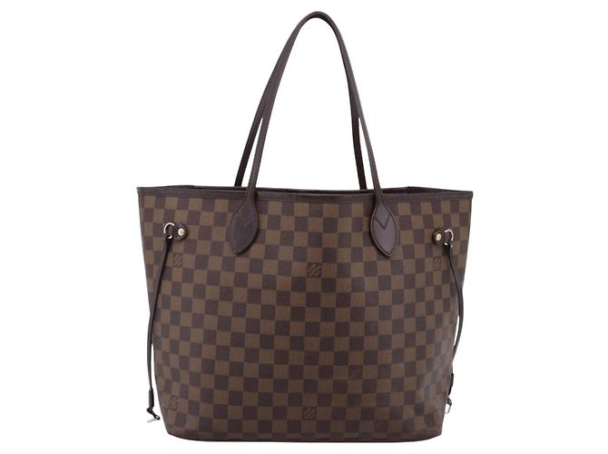 Borsa Tote LOUIS VUITTON Damier Ebene Neverfull MM N51105 LV Auth bs36474 - vista 13