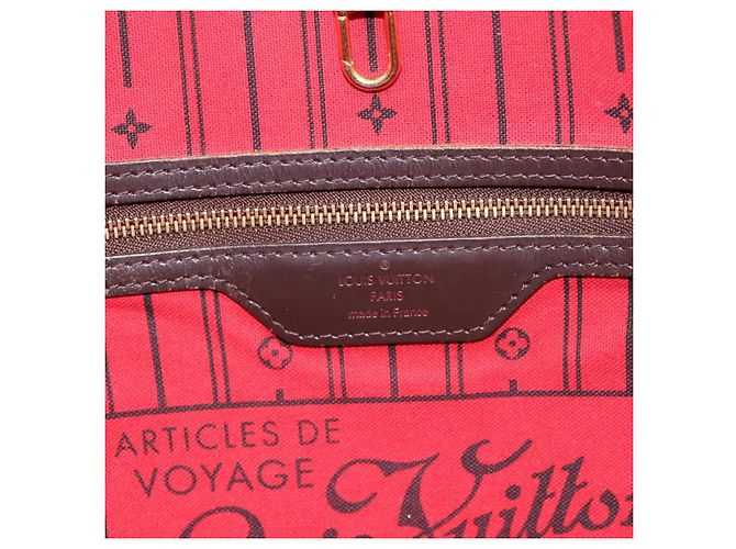 Borsa Tote LOUIS VUITTON Damier Ebene Neverfull MM N51105 LV Auth bs36474 - vista 17