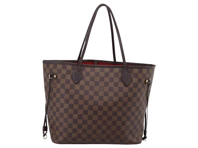 Borsa Tote LOUIS VUITTON Damier Ebene Neverfull MM N51105 LV Auth bs36474 - vista 2