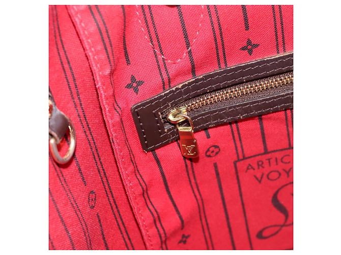 Borsa Tote LOUIS VUITTON Damier Ebene Neverfull MM N51105 LV Auth bs36474 - vista 20