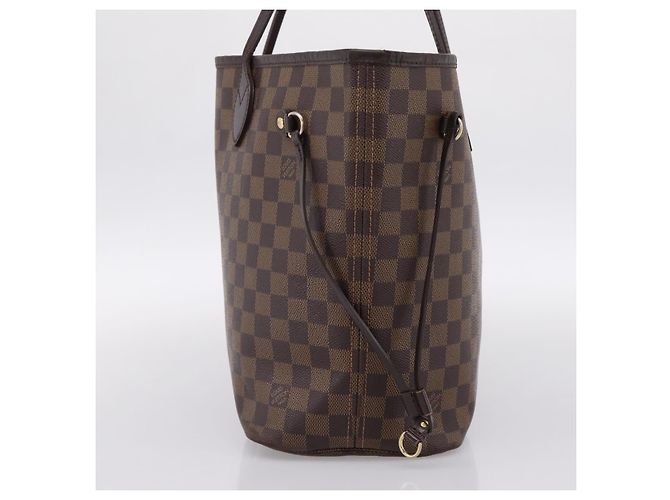 Borsa Tote LOUIS VUITTON Damier Ebene Neverfull MM N51105 LV Auth bs36474 - vista 4