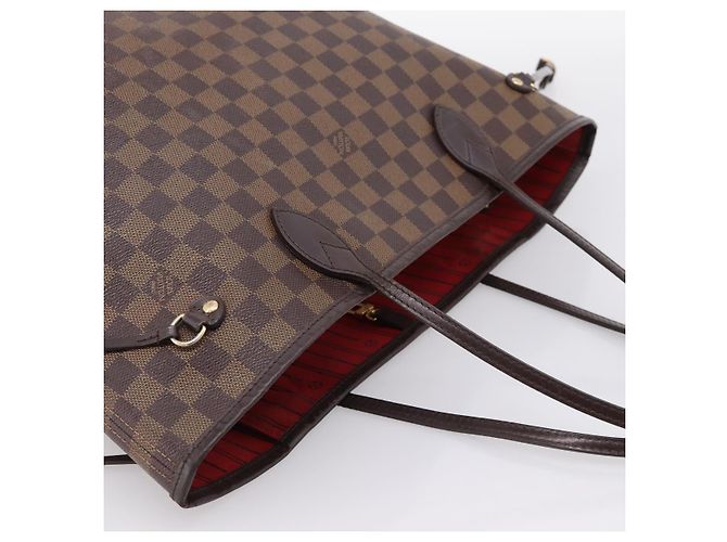 Borsa Tote LOUIS VUITTON Damier Ebene Neverfull MM N51105 LV Auth bs36474 - vista 6
