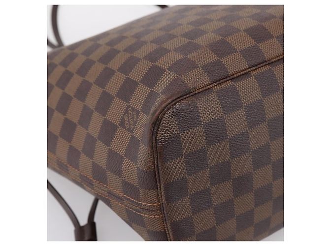 Borsa Tote LOUIS VUITTON Damier Ebene Neverfull MM N51105 LV Auth bs36474 - vista 9