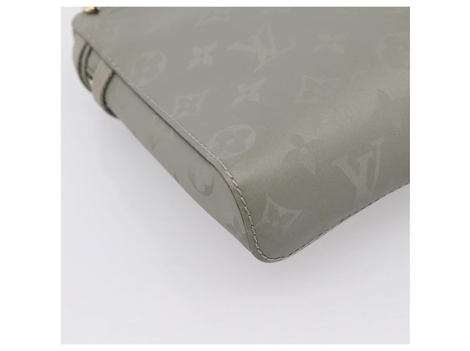 Borsa Messenger PM LOUIS VUITTON Monogram Titanium Grigio M43889 LV Auth ka5662V Marrone - vista 17