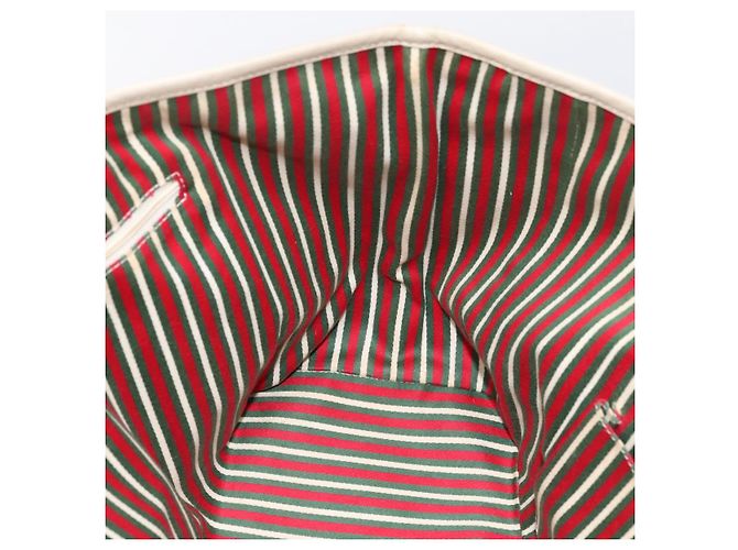 Borsa Tote GUCCI GG Canvas Abbey Beige Tono Oro 169946 Auth BA14841 - vista 18