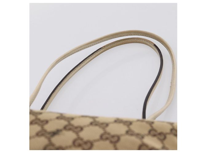 Borsa Tote GUCCI GG Canvas Abbey Beige Tono Oro 169946 Auth BA14841 - vista 8